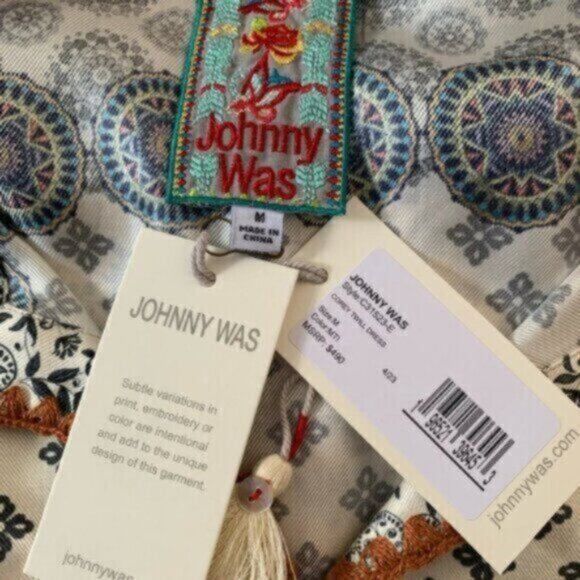 NWT Johnny Was Corey Twill Silk Dress - Picture 11 of 12